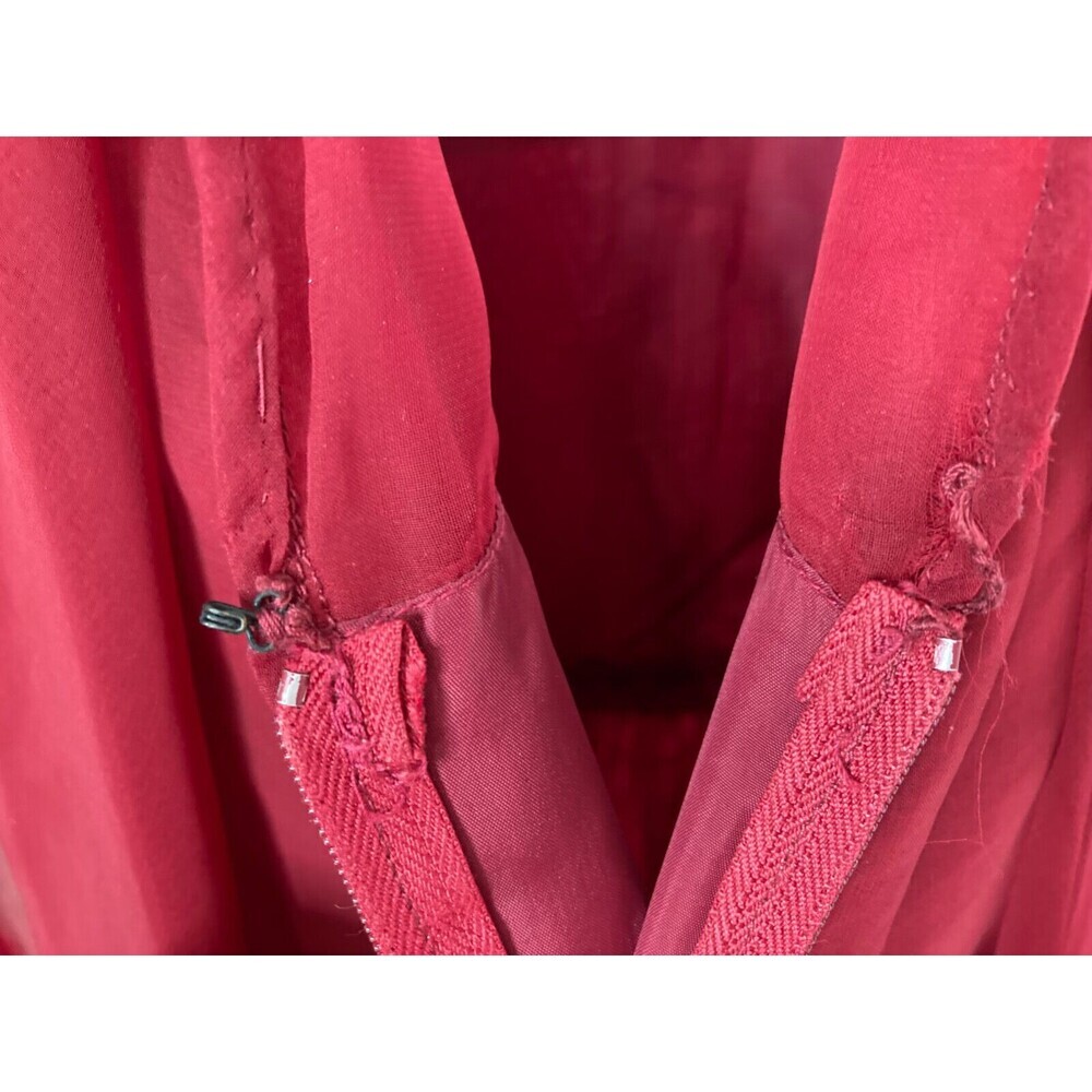 Lillie Rubin Dress Vest Set Vintage Red Long Sleeve Chiffon Hocus Pocus - Picture 5 of 16